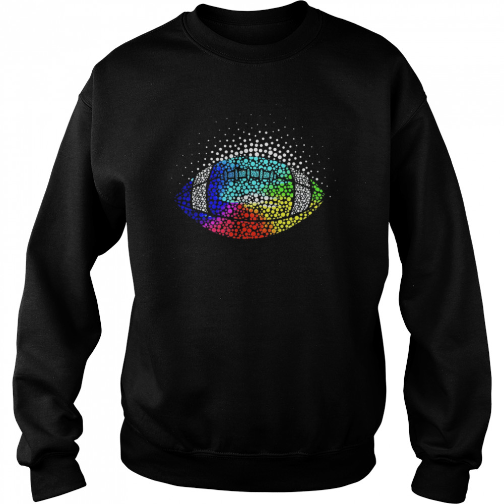colorful dot football happy international dot day 2023 t unisex sweatshirt