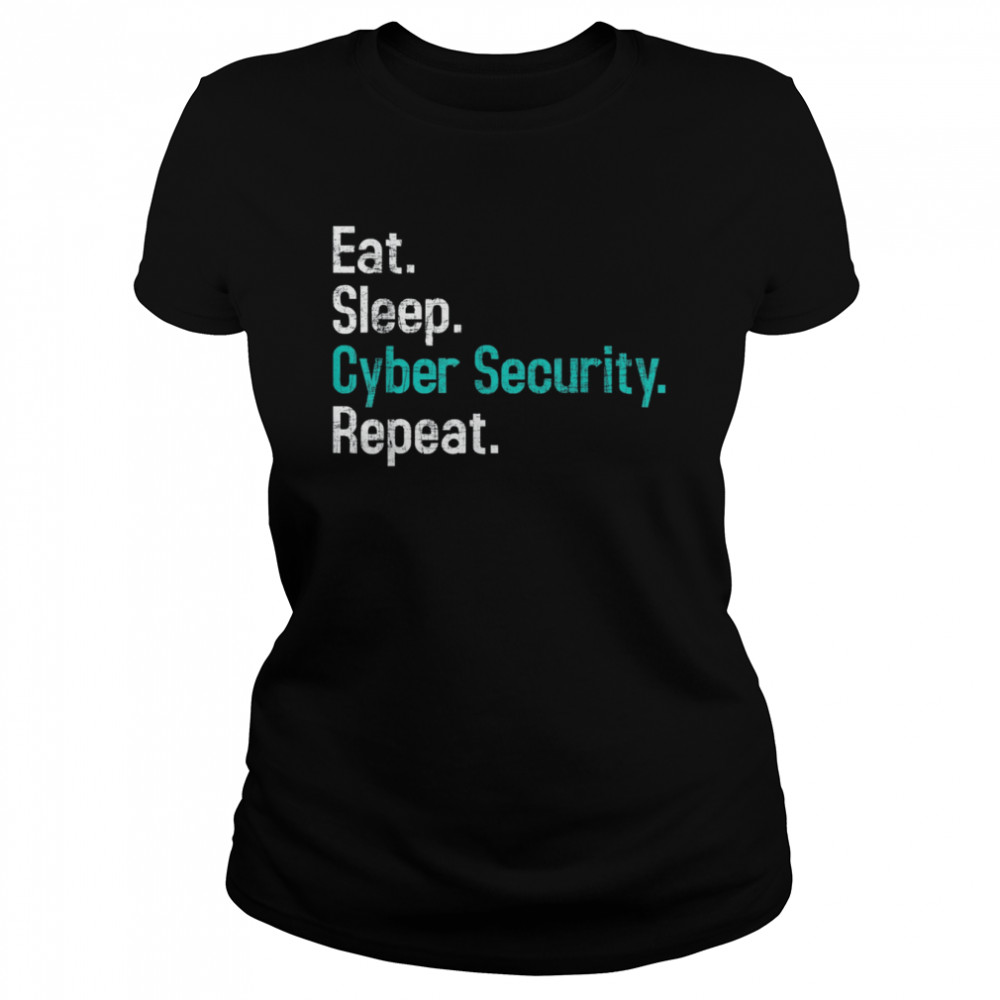 Eat Sleep Cyber Security – Computer Programmer IT Analyst  Classic Women's T-shirt