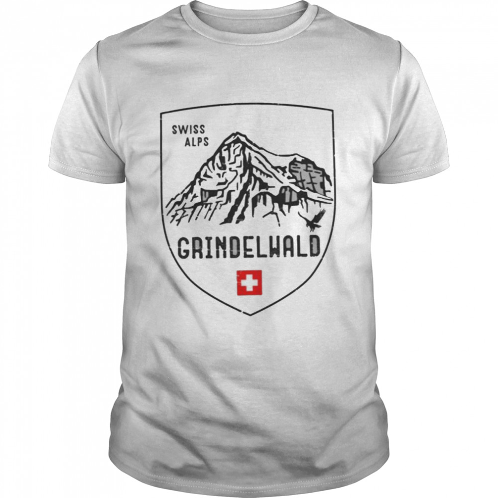 Grindelwald Mountain Emblem Switzerland shirt Classic Men's T-shirt