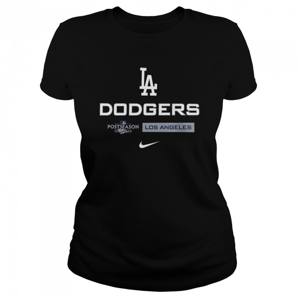Los Angeles Dodgers 2022 Postseason Authentic Collection Dugout T- Classic Women's T-shirt