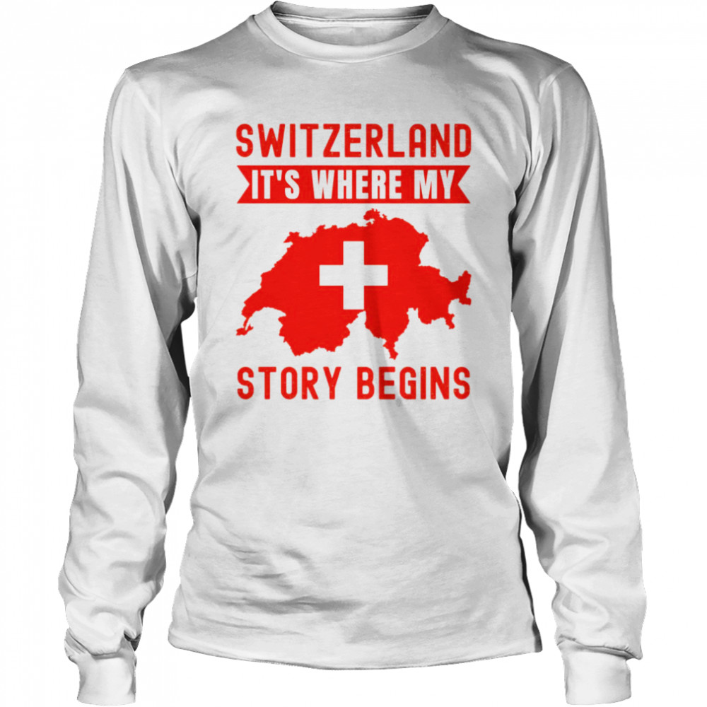 Nationality Switzerland shirt Long Sleeved T-shirt