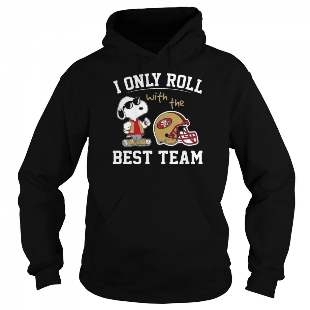nfl i only roll with the best team shirt unisex hoodie
