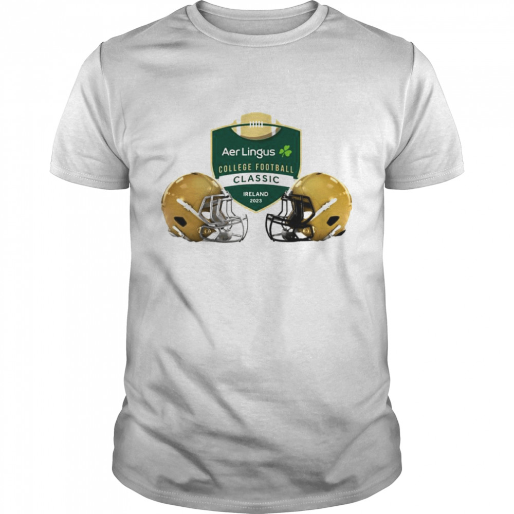 Notre Dame Helmet Aer Lingus College football Classic Ireland 2023 shirt Classic Men's T-shirt