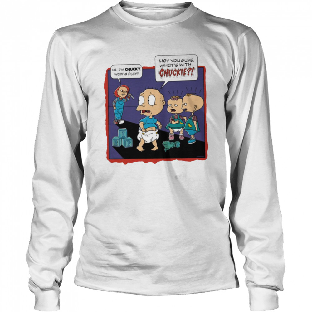 Oh Dear Chuckie Chucky Halloween Graphic shirt Long Sleeved T-shirt