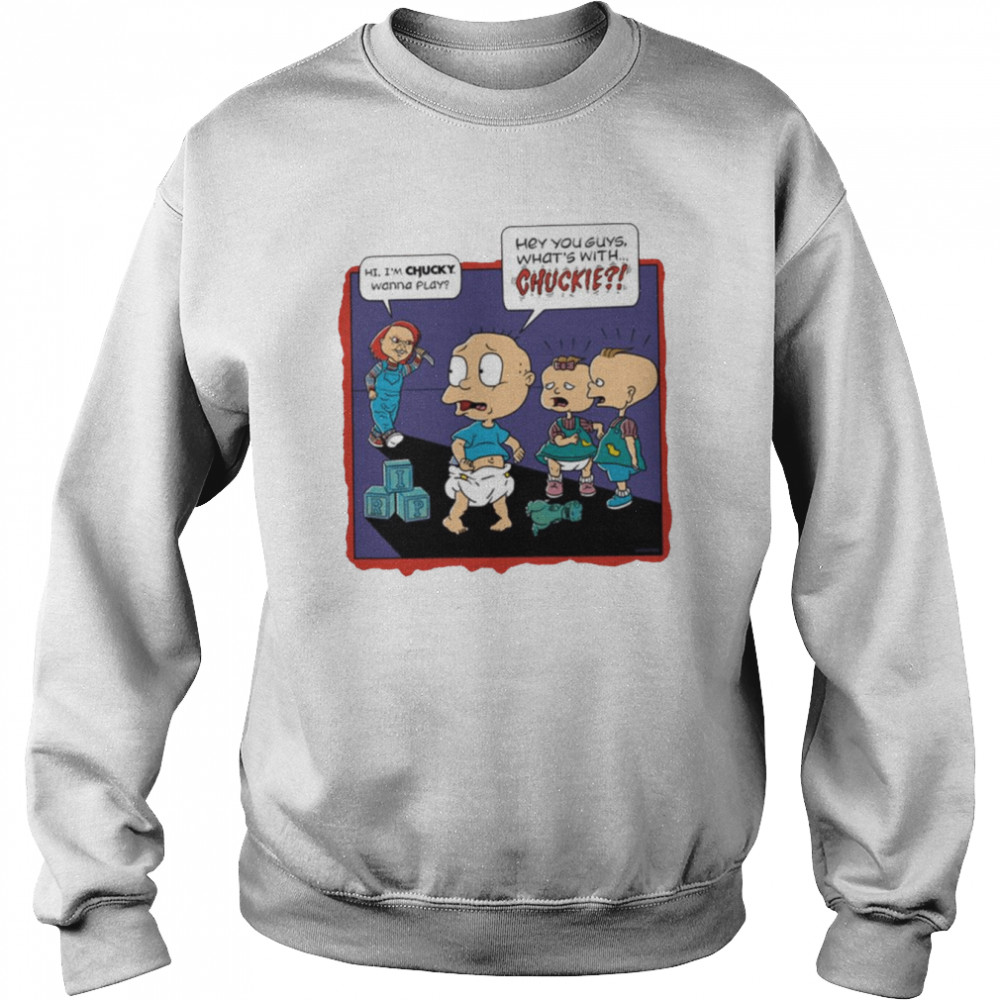 oh dear chuckie chucky halloween graphic shirt unisex sweatshirt