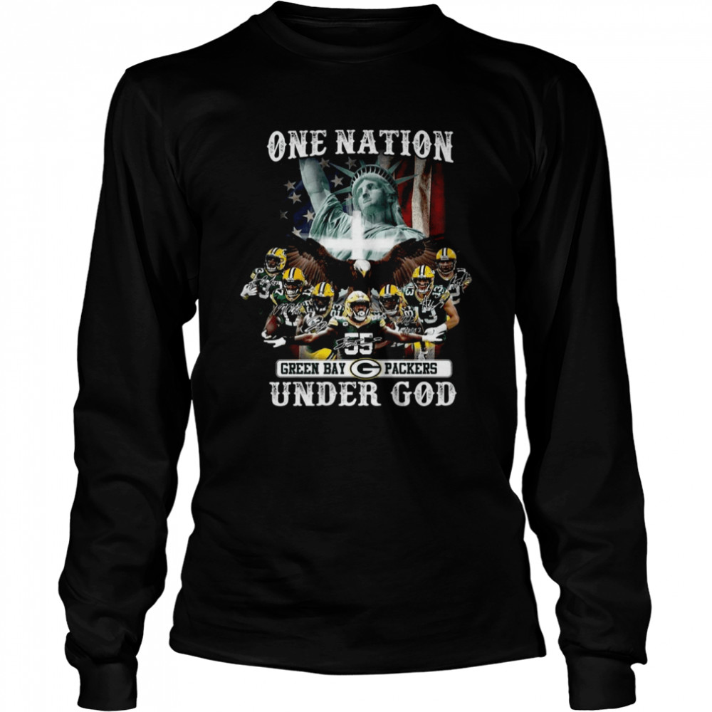 One Nation Green Bay Packers Under God shirt Long Sleeved T-shirt