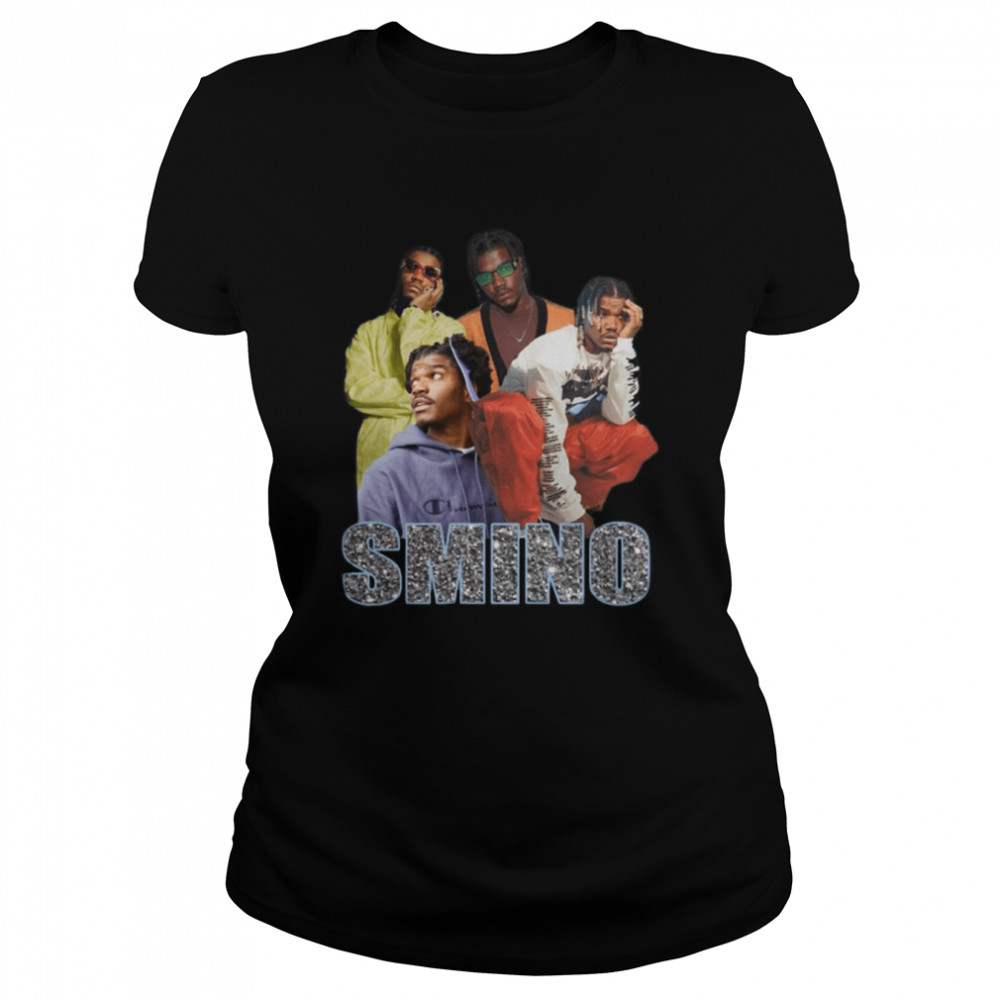 retro rapper smino illustration shirt classic womens t shirt