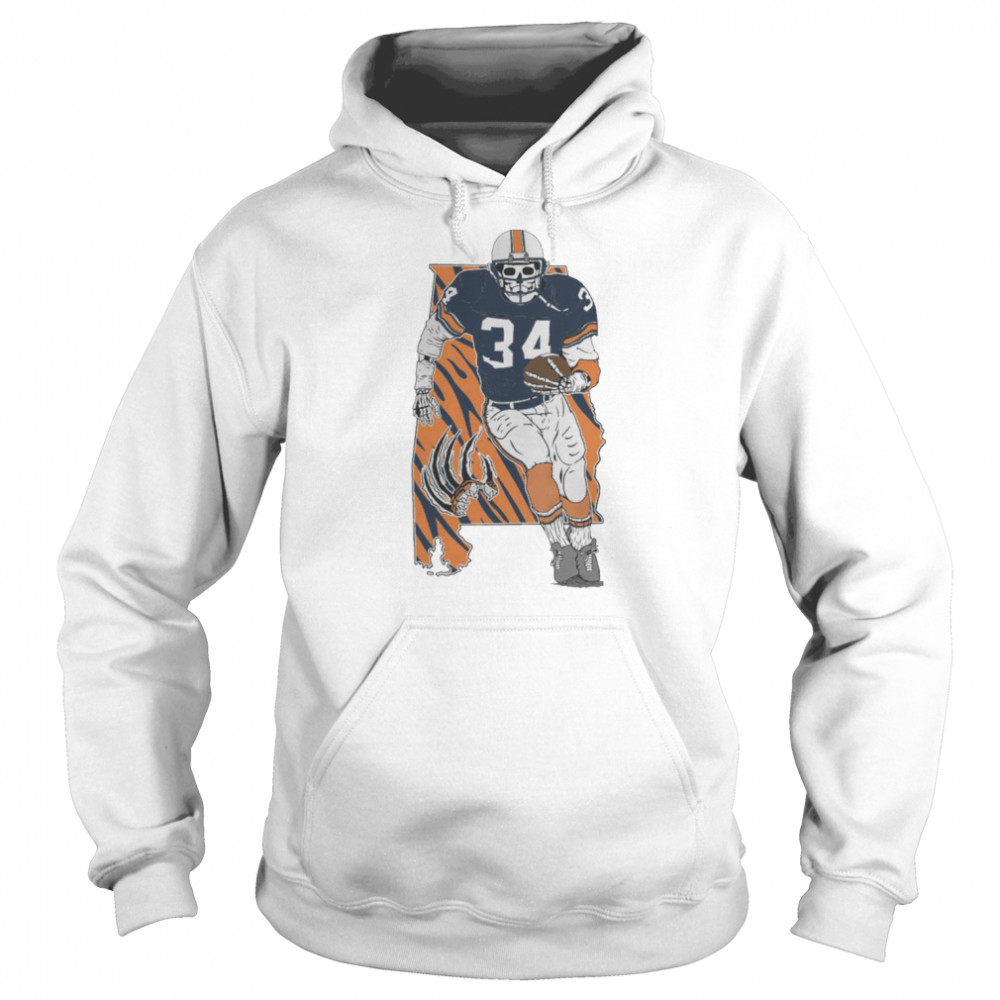 Skeleton Bo Jackson Auburn Tigers football shirt Unisex Hoodie
