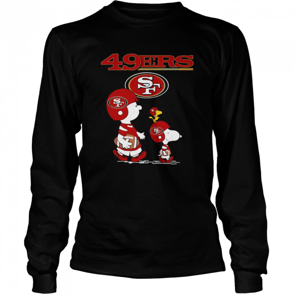 Snoopy The Peanuts San Francisco 49ers shirt Long Sleeved T-shirt