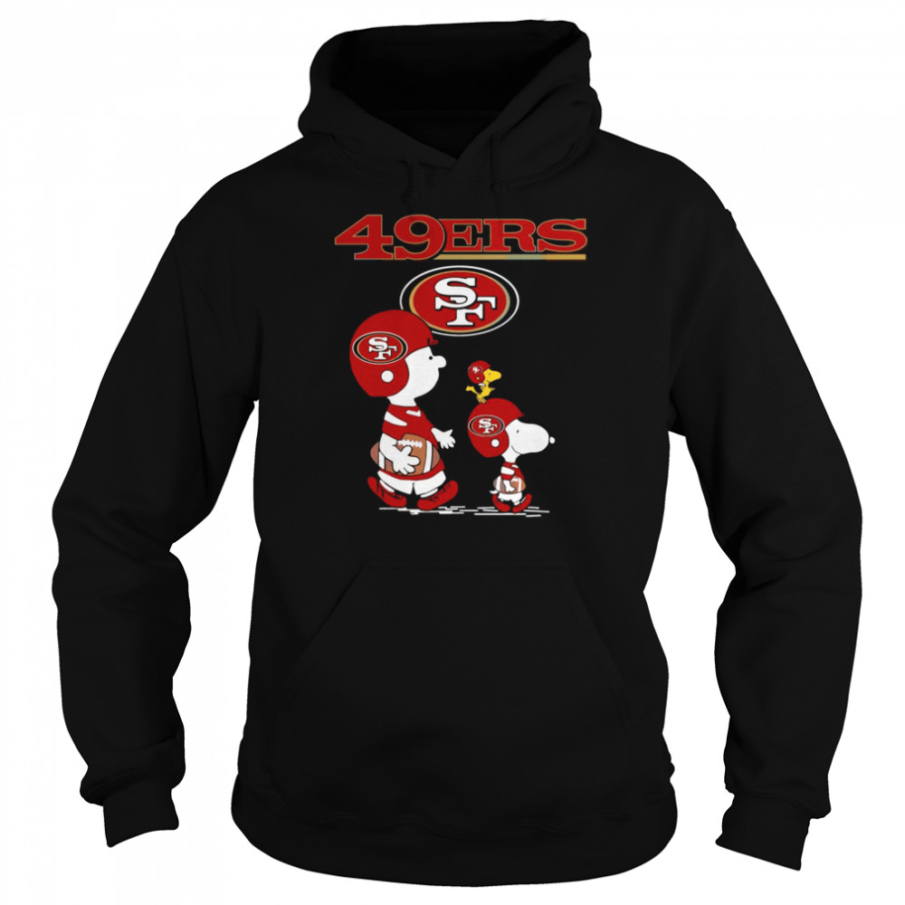 Snoopy The Peanuts San Francisco 49ers shirt Unisex Hoodie
