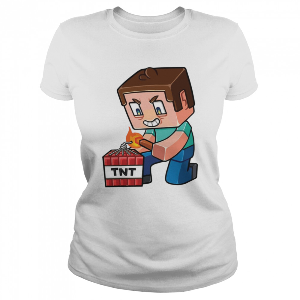 Steeve Craft Tnt Minecraft Fun Game shirt Classic Women's T-shirt
