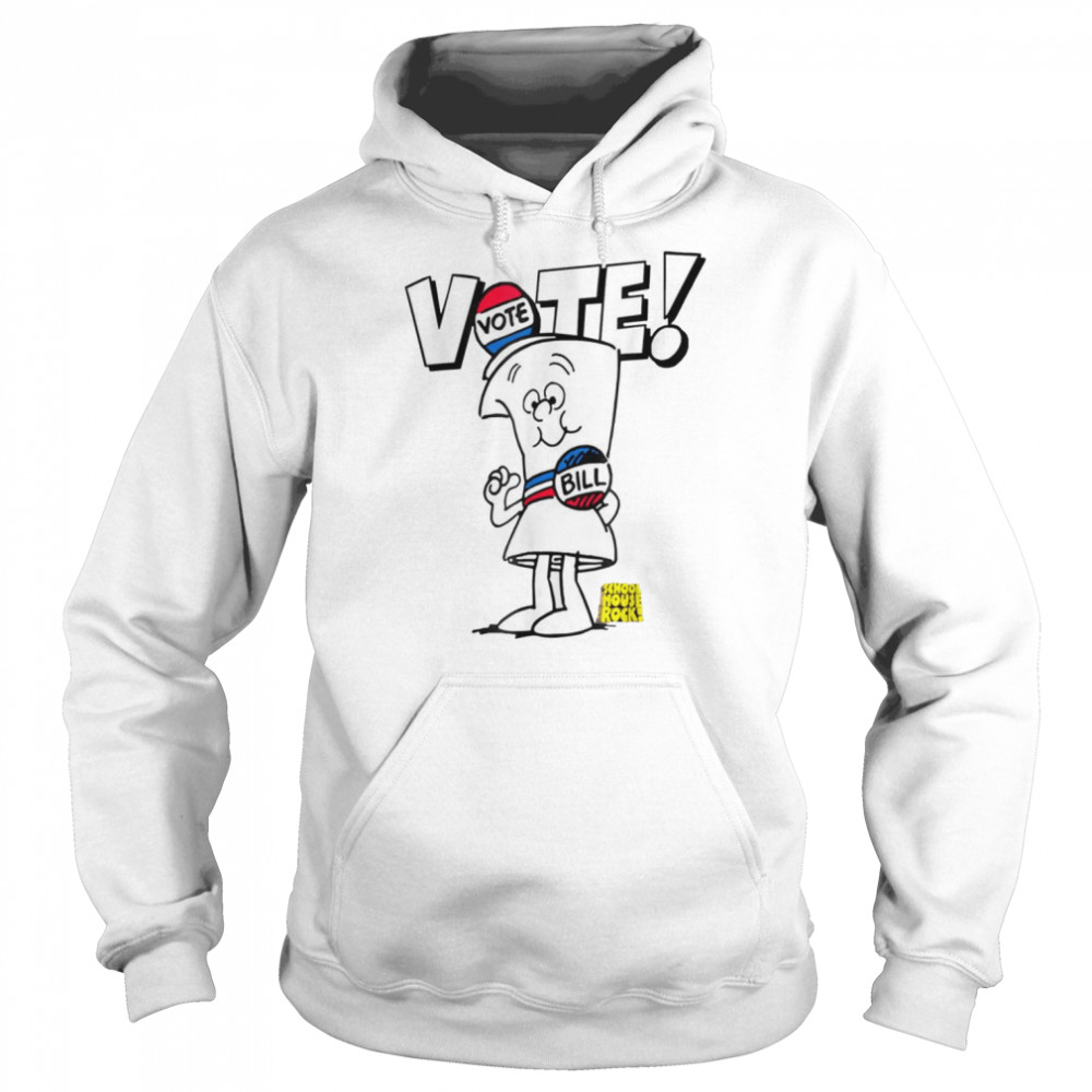 vote with bill schoolhouse rock shirt unisex hoodie