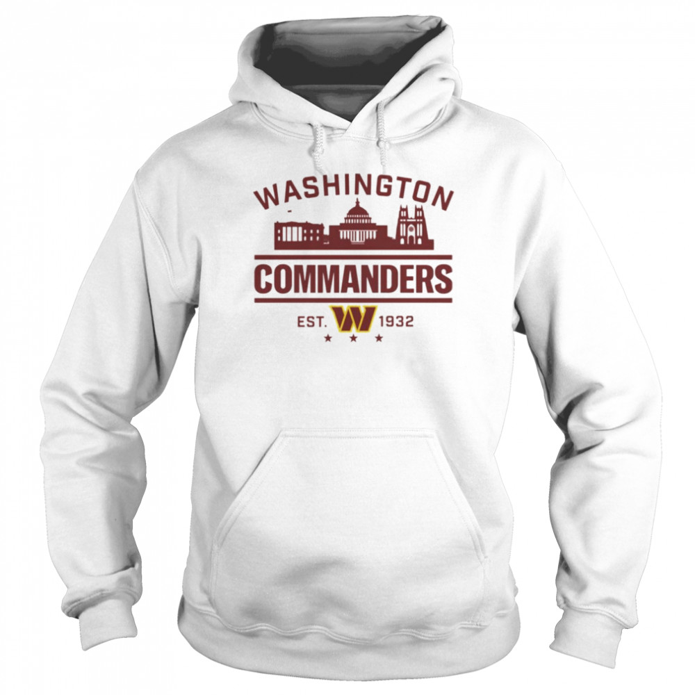 washington commanders redskins football est 1932 shirt unisex hoodie