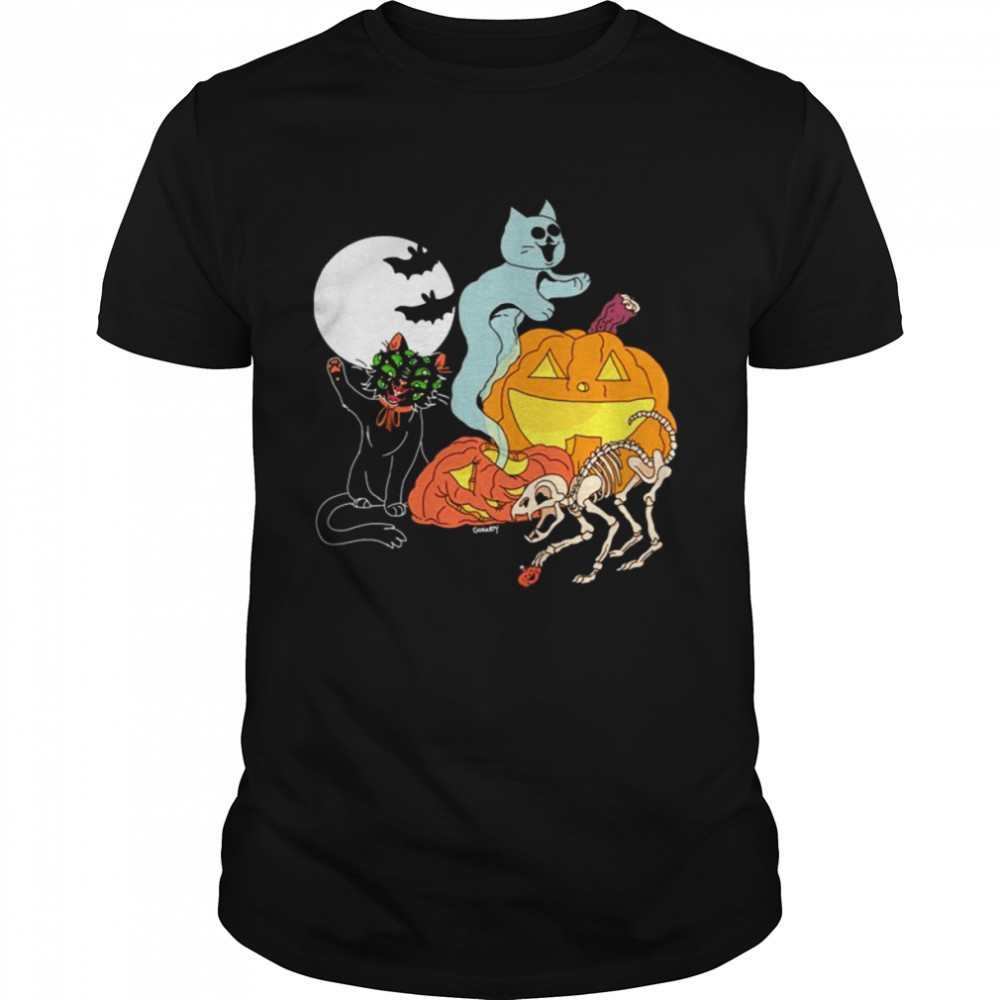 Weird Cats Halloween Graphic shirt Classic Men's T-shirt