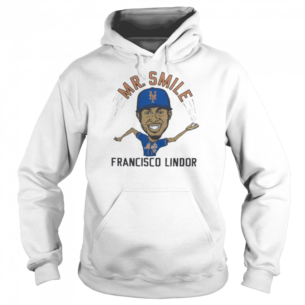 Rotowear Francisco Lindor Mr. Smile T-Shirt Men's Size XXL 2XL New  York Mets MLB