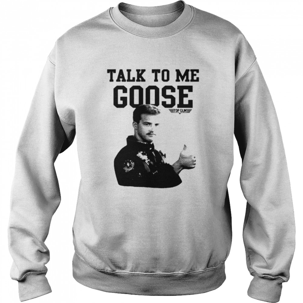 Top Gun Talk To Me Goose Distressed Text,Short Sleeve T-Shirt