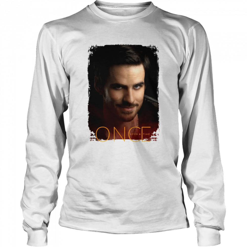 captain hook once upon a time white halloween shirt long sleeved t shirt
