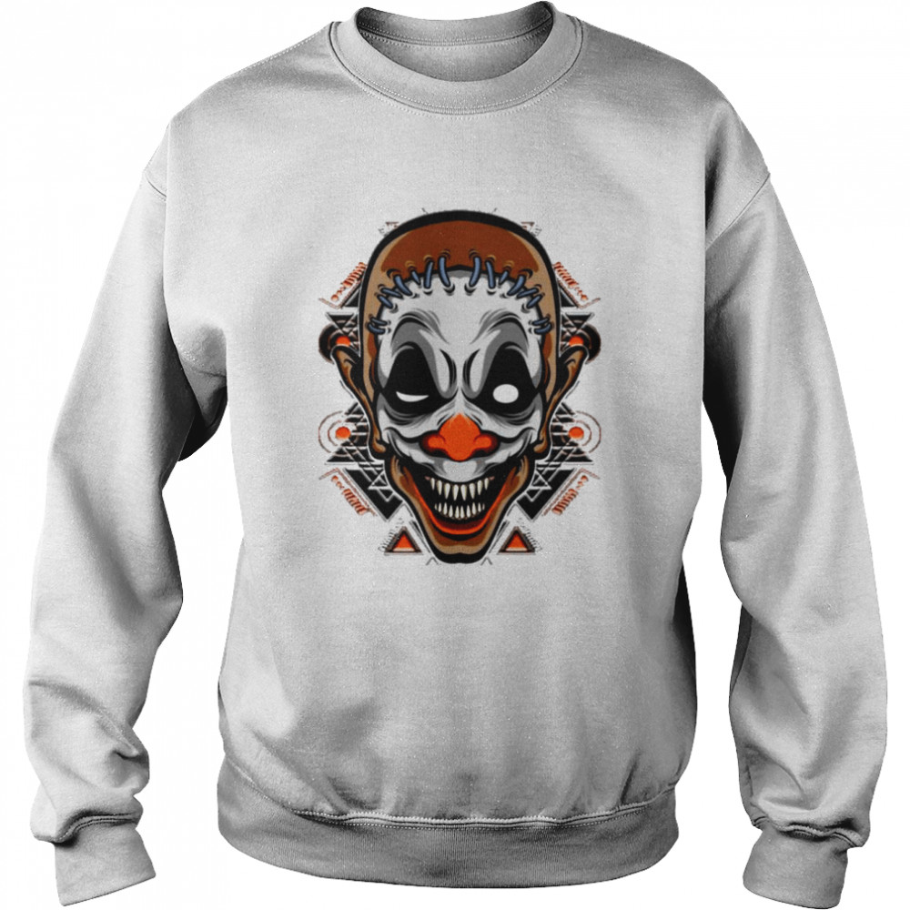 creepy clown smile halloween monsters shirt unisex sweatshirt