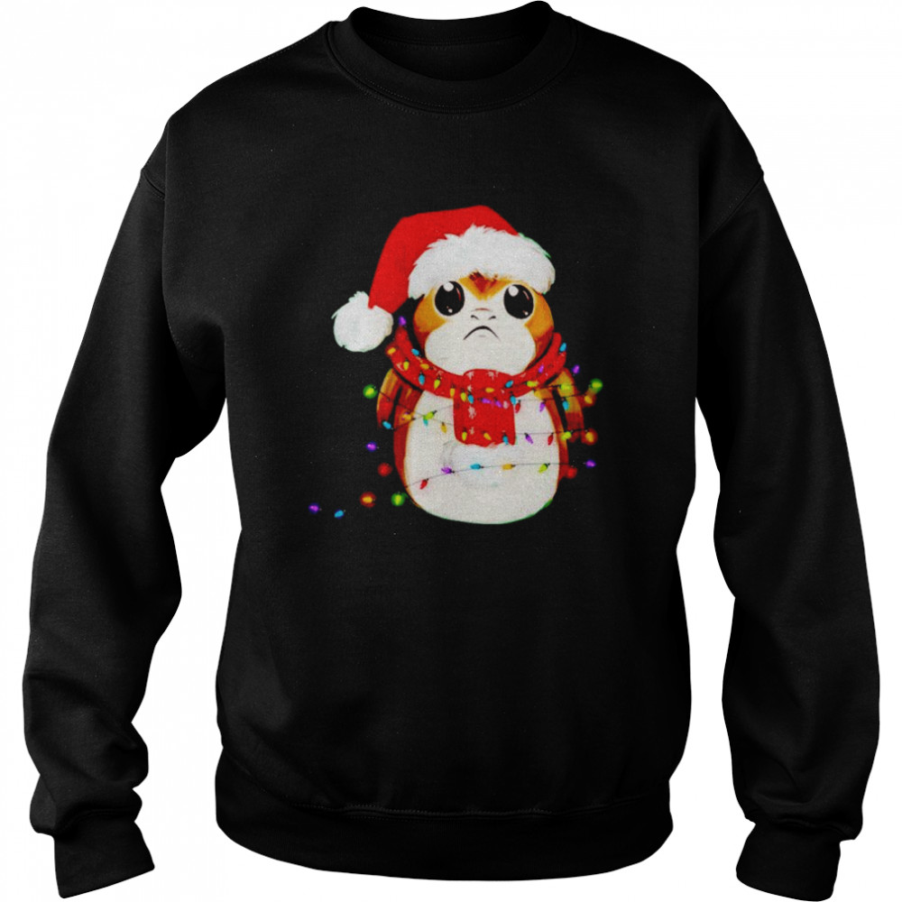 porg christmas shirt unisex sweatshirt