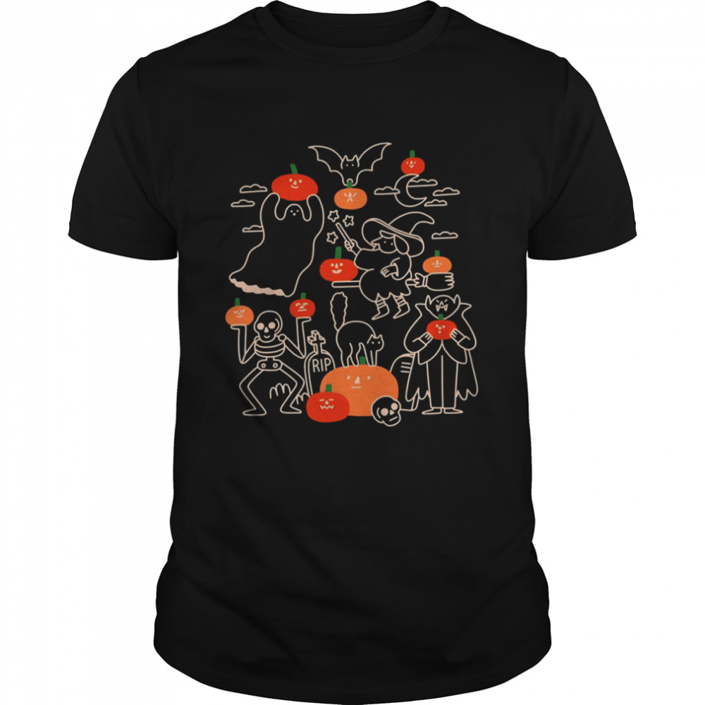 Pumpkin Party Halloween Monsters shirt Classic Men's T-shirt