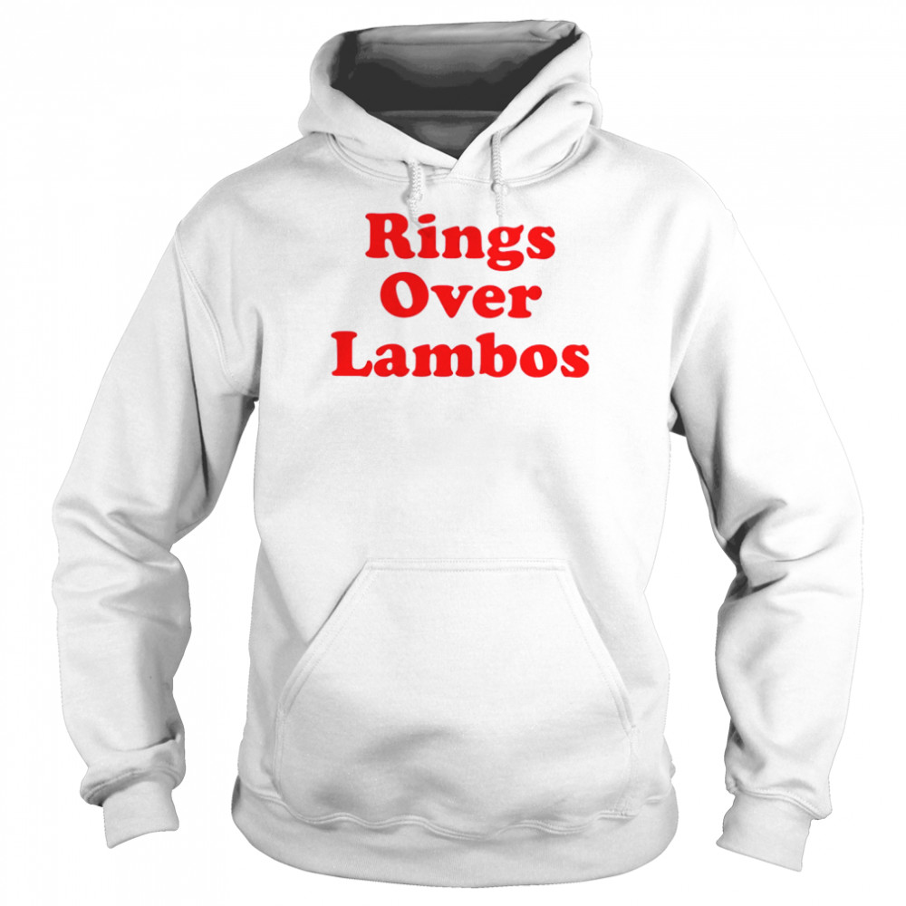 rings over lambos shirt unisex hoodie
