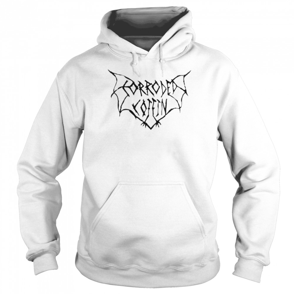 the corroded coffin shirt unisex hoodie