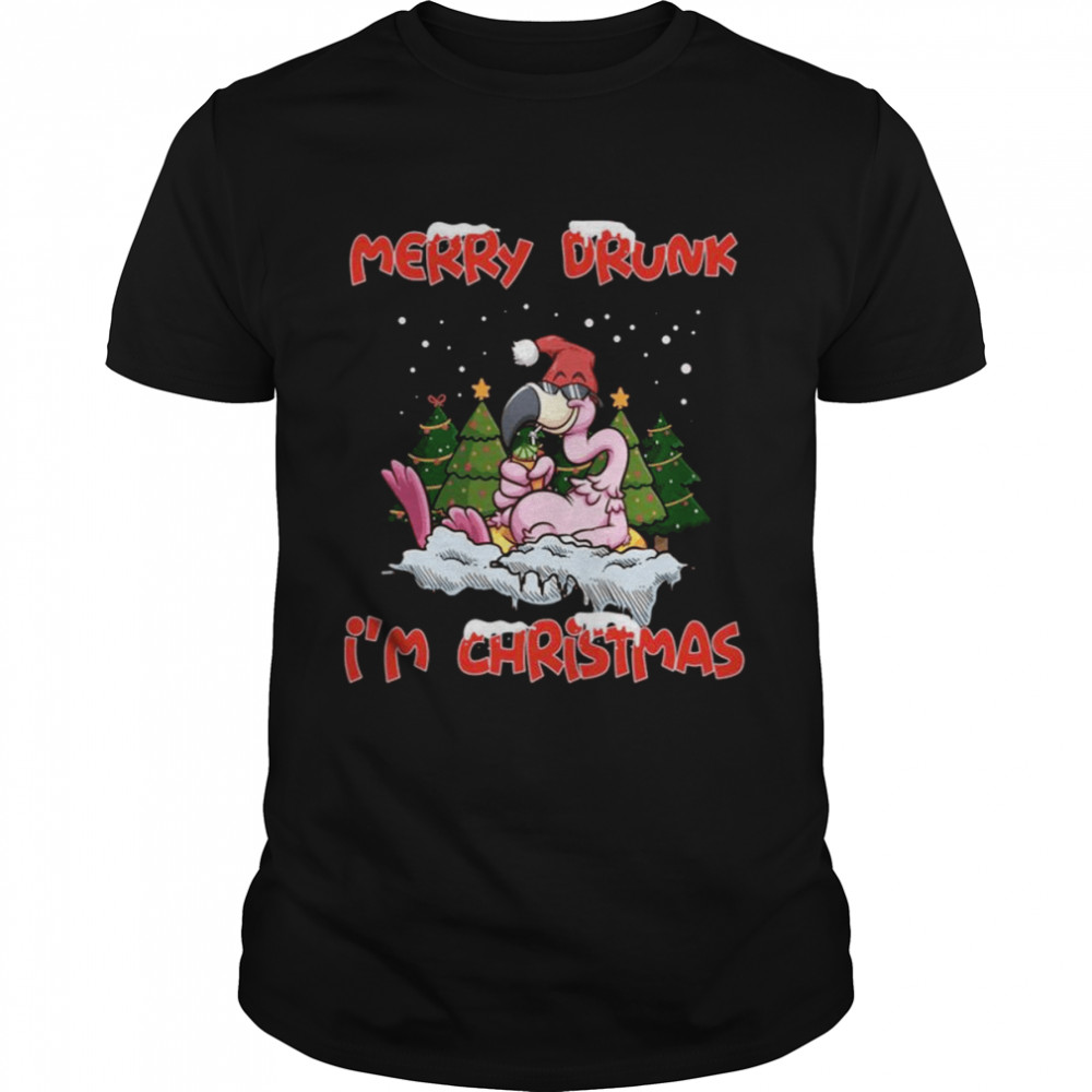 Drunk Christmas Funny Christmas shirt Classic Men's T-shirt