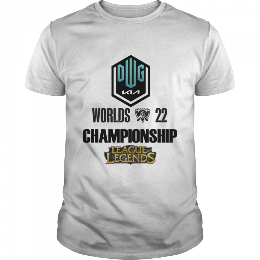 DWG KIA world championship League of Legends 2022 shirt