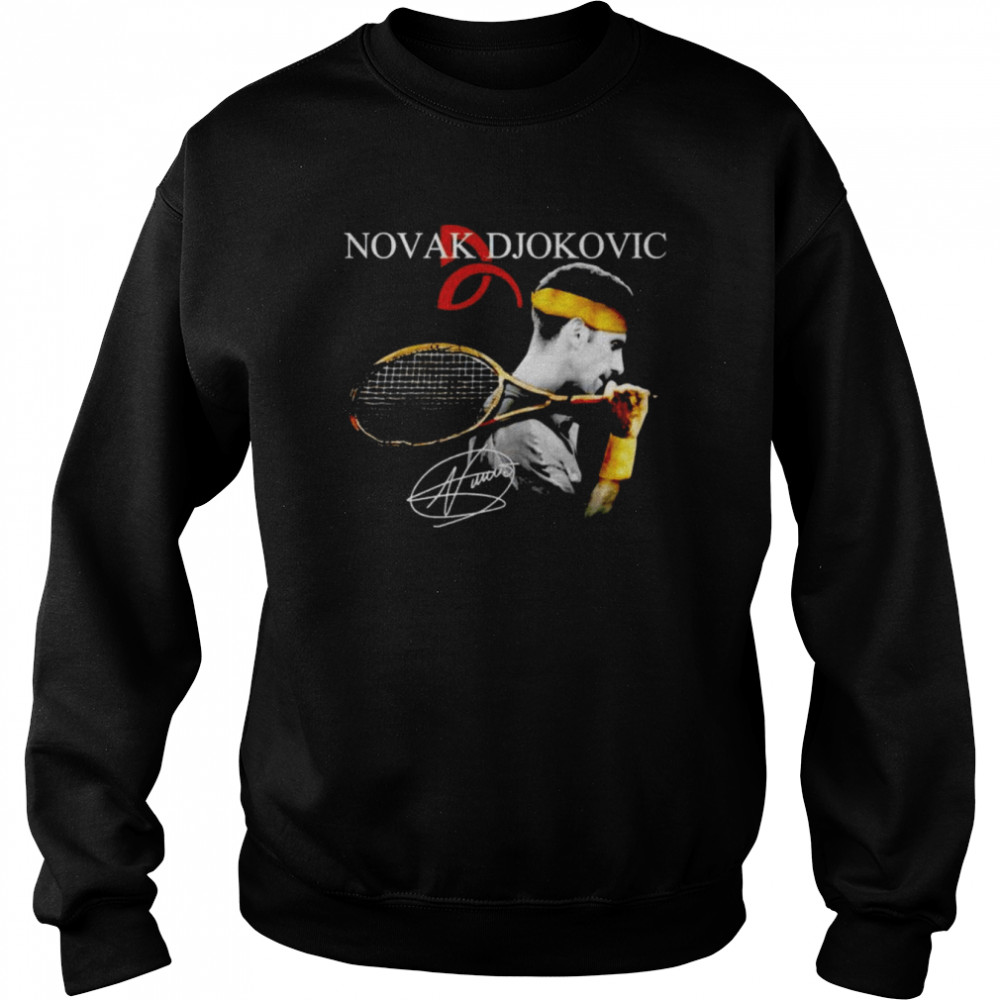 Novak Djokovic signature shirt Unisex Sweatshirt