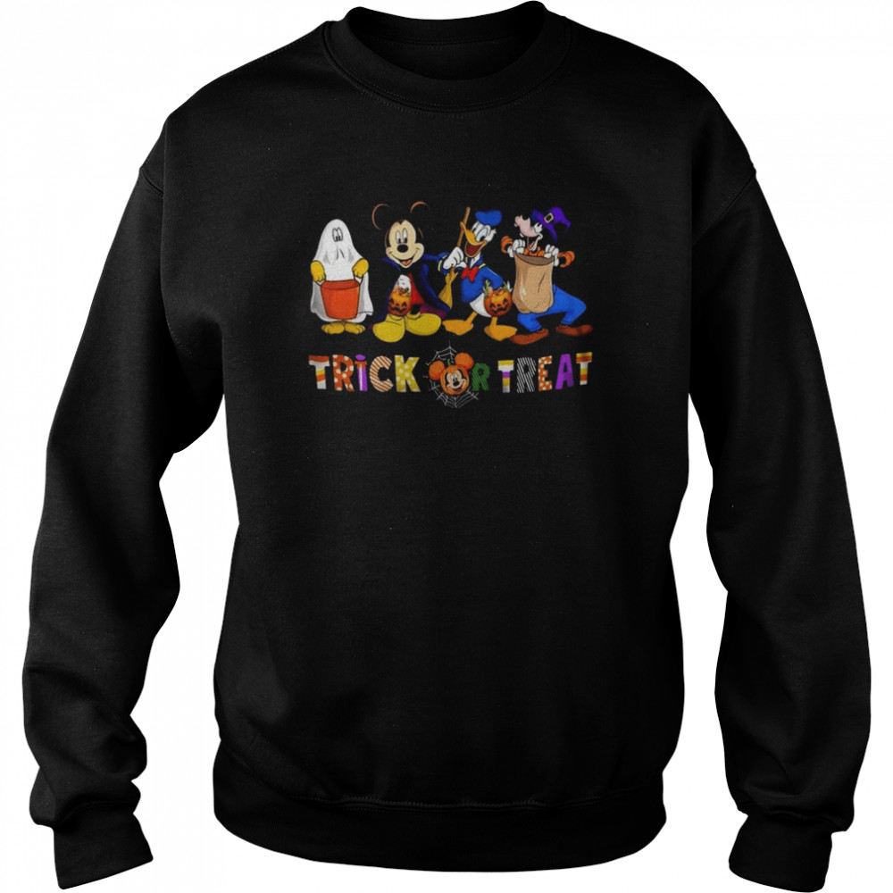 Halloween Dlsney Inspired Mickey Donald Pluto Unisex Sweatshirt