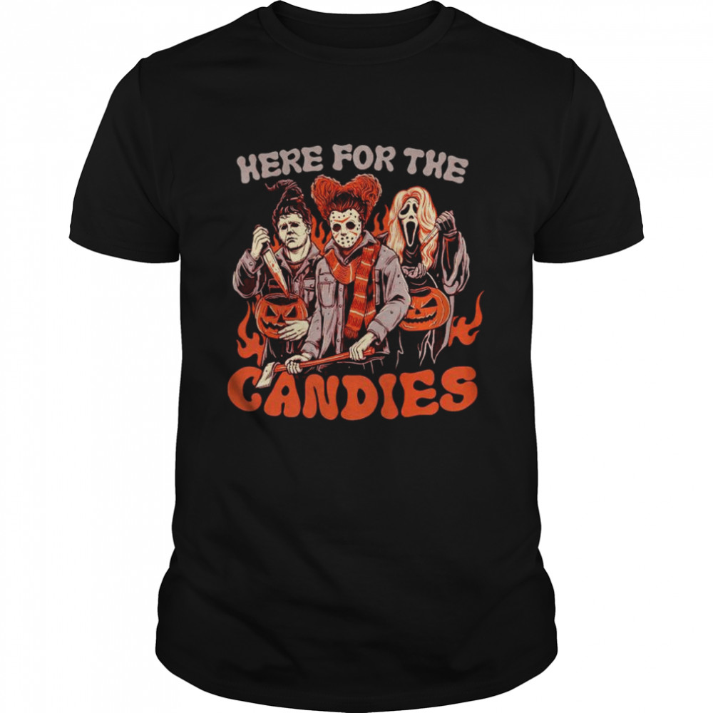 Hocus Pocus Horror movie Here for the candies shirt Classic Men's T-shirt