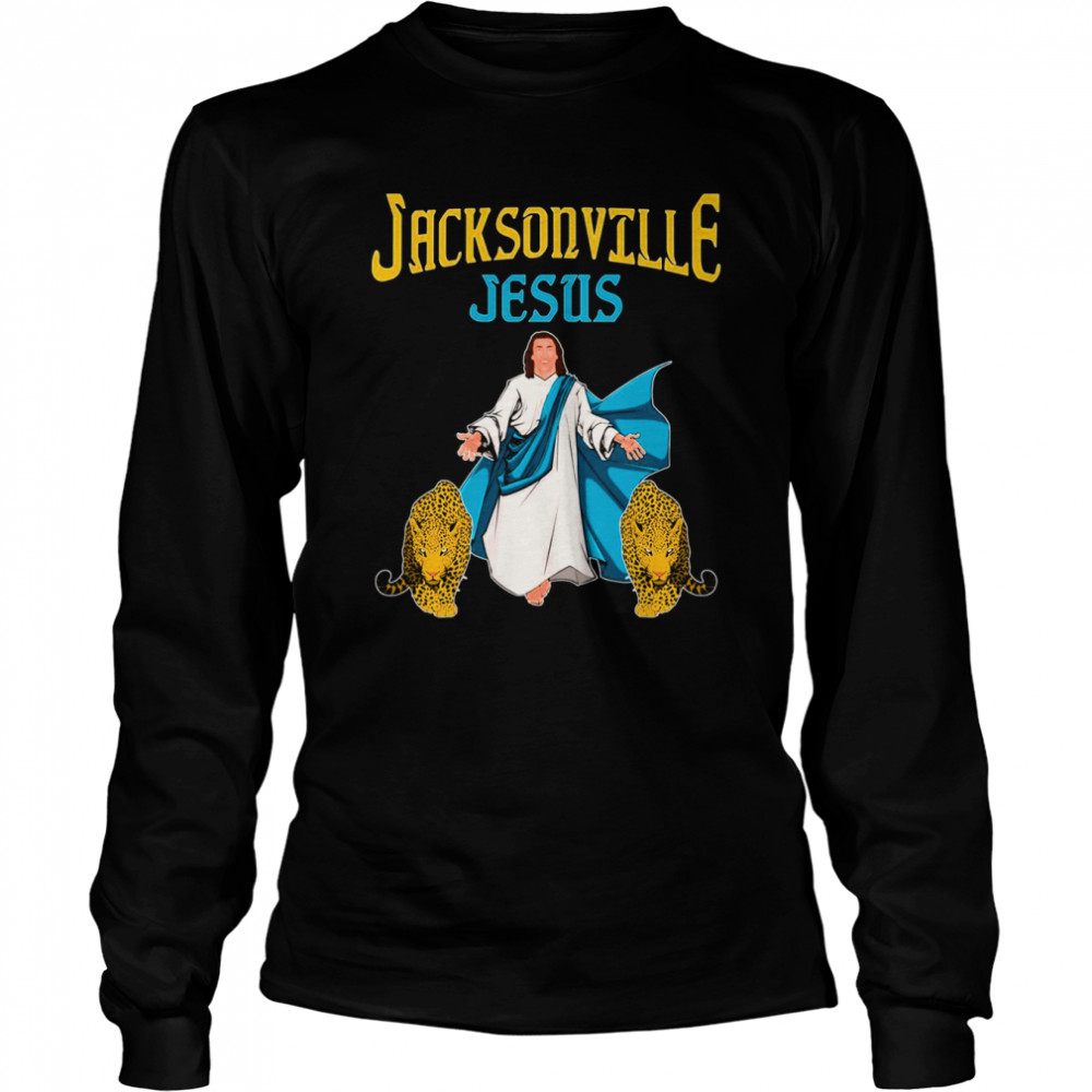 Jacksonville Jesus Trevor Lawrence And His Jaguars shirt Long Sleeved T-shirt