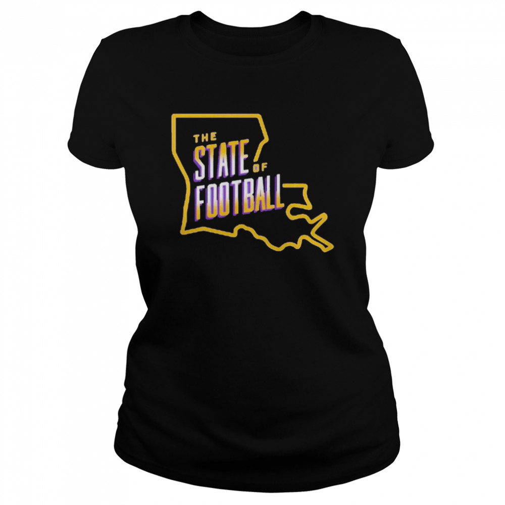 Louisiana State university state of football shirt Classic Women's T-shirt