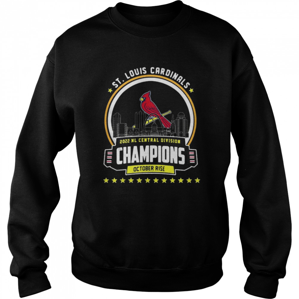 St. Louis Cardinals 2022 NL Central Division Champions October Rise shirt -  Kingteeshop