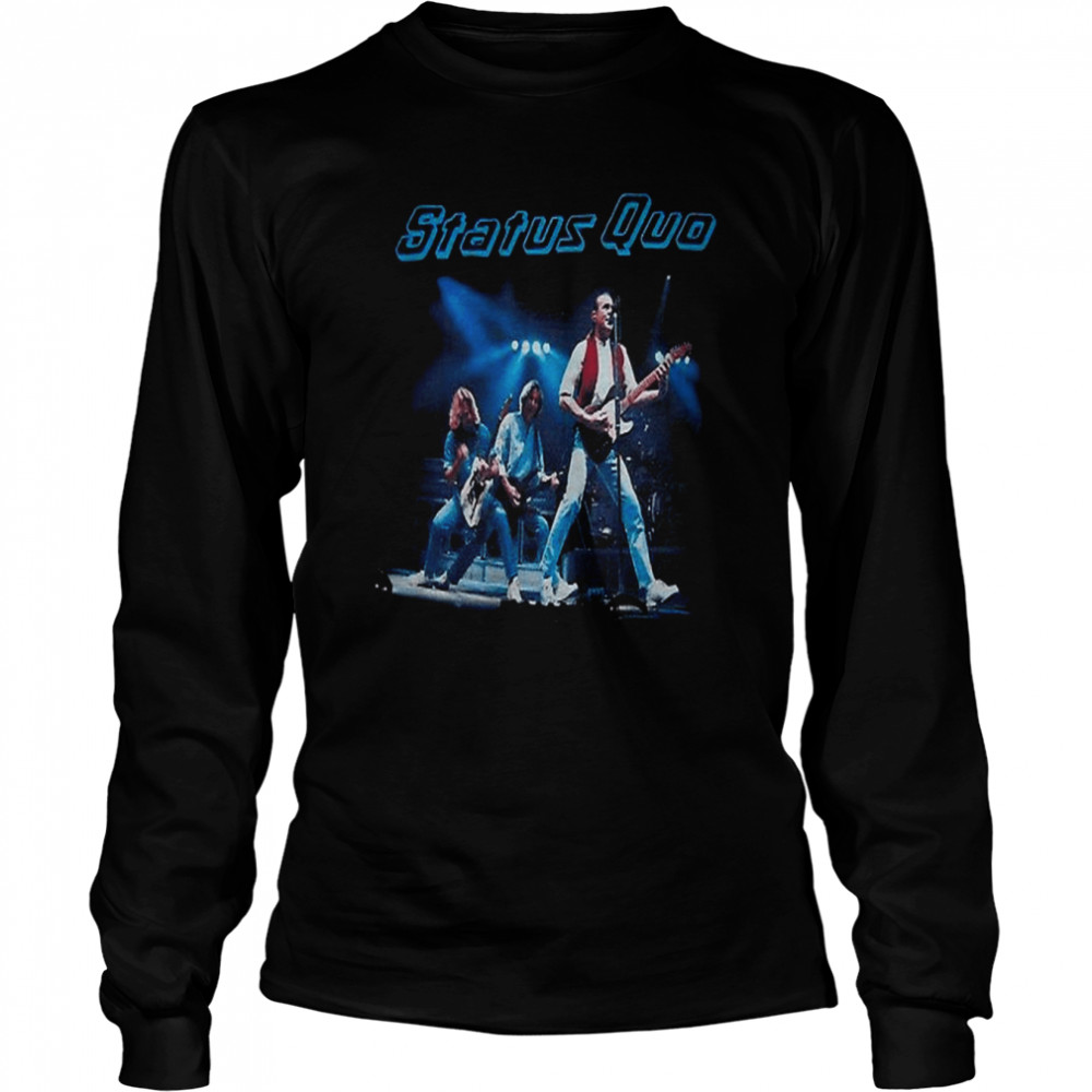 90s Live Tour Design Status Quo shirt Long Sleeved T-shirt
