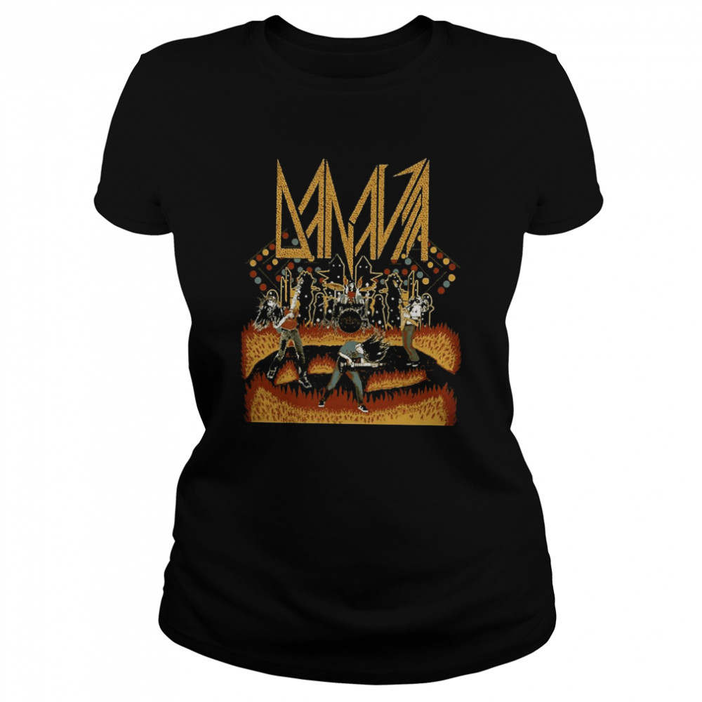 90s Rock Band Dav On Fire shirt Classic Women's T-shirt