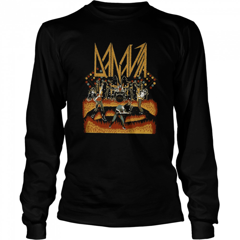 90s Rock Band Dav On Fire shirt Long Sleeved T-shirt