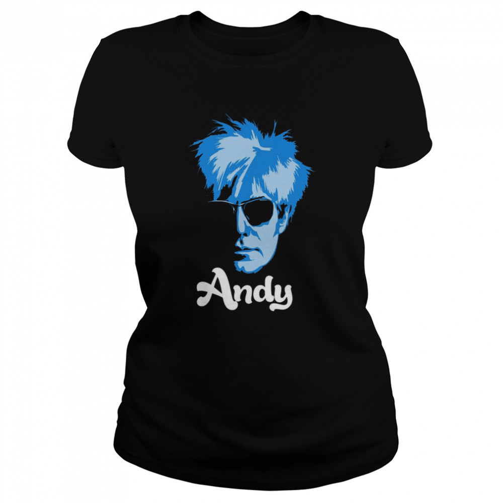 Andy Warhol Pop Art Glass Blue shirt Classic Women's T-shirt