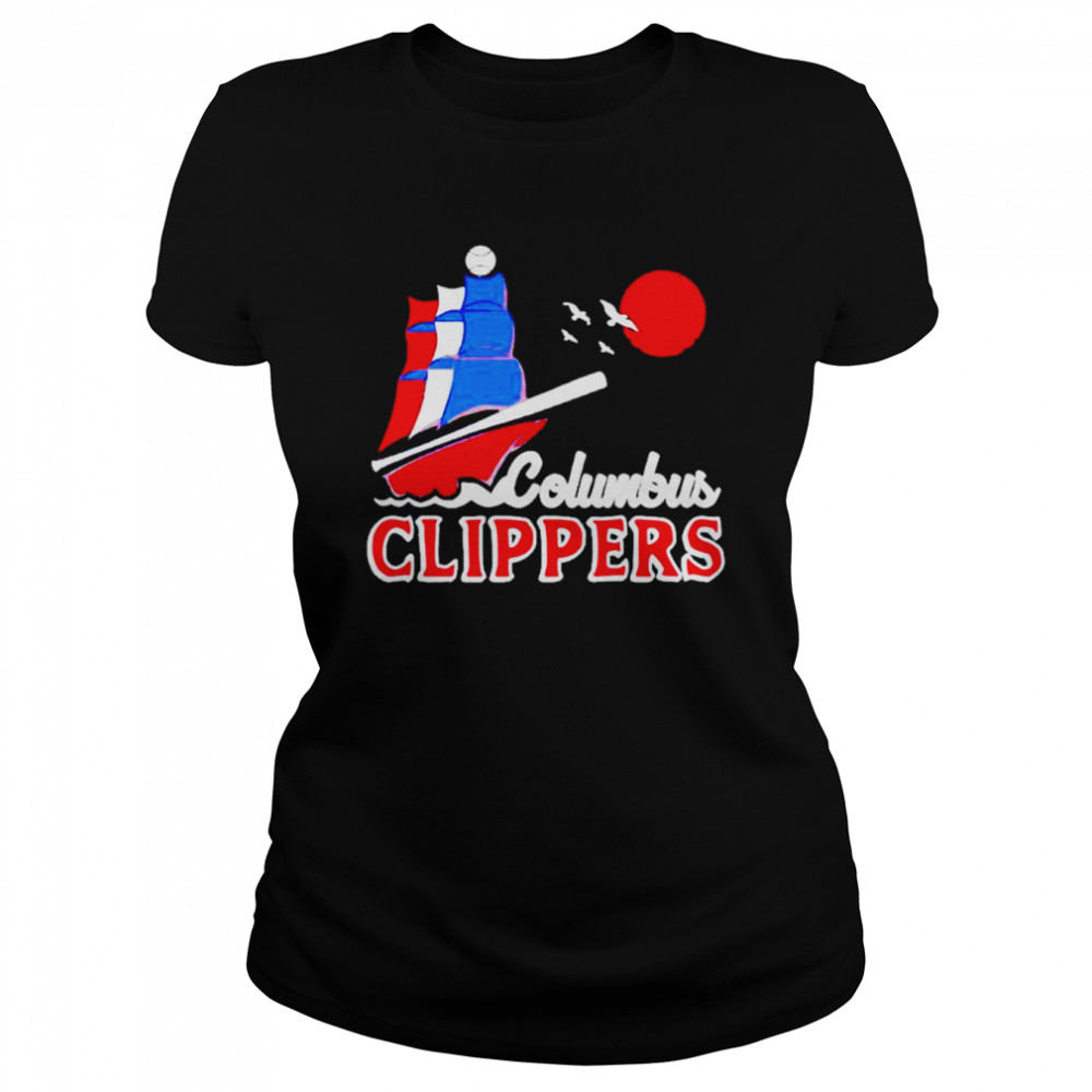 Columbus Clippers where i’m from royal ship sunset shirt Classic Women's T-shirt