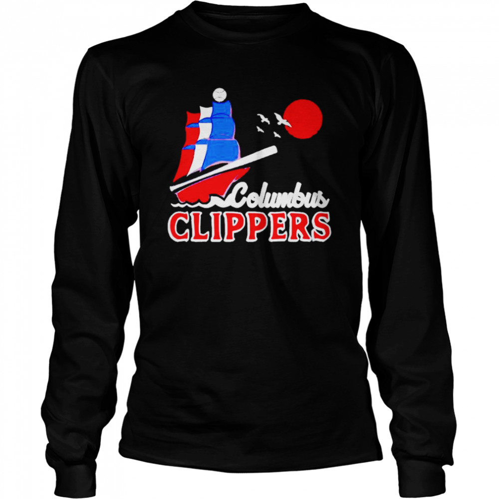 Columbus Clippers where i’m from royal ship sunset shirt Long Sleeved T-shirt