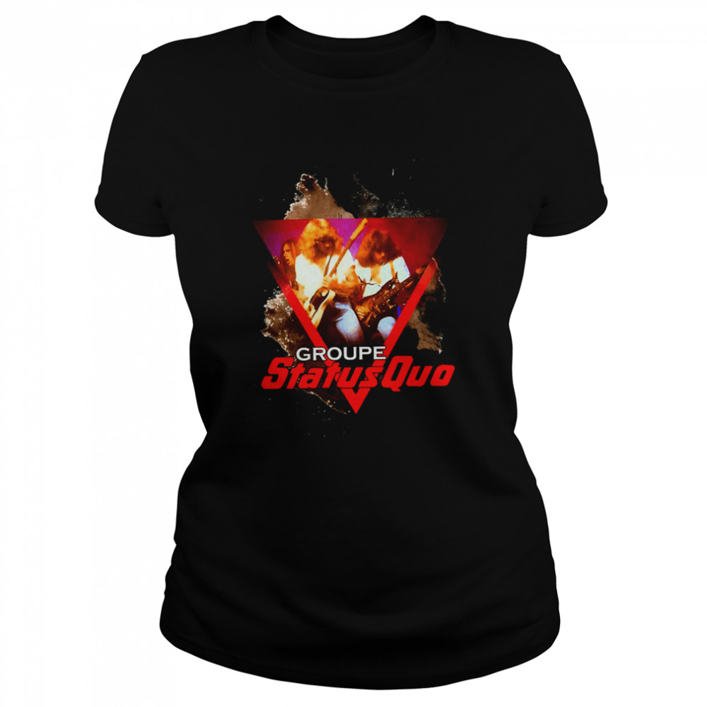 Cool Rock Music Groupe Status Quo shirt Classic Women's T-shirt