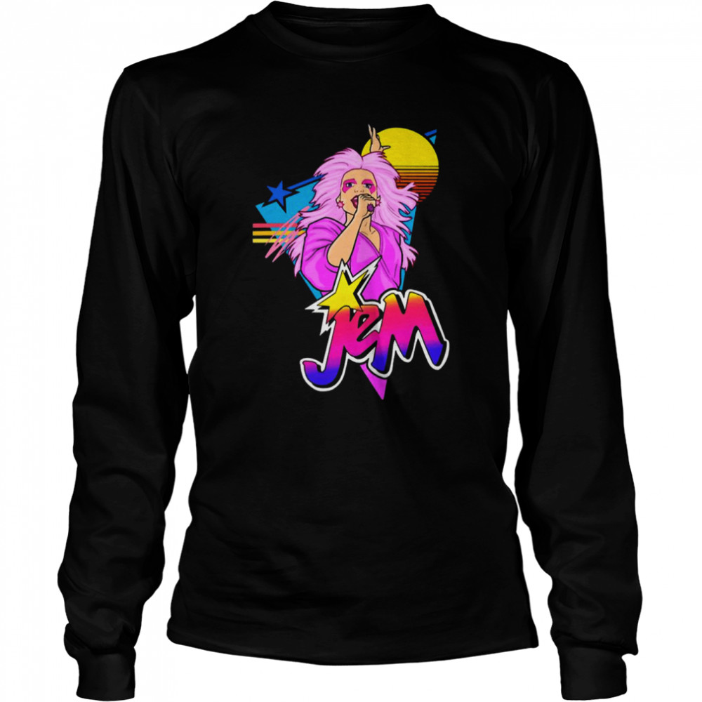 Jem 80s Style Art Jem And The Holograms shirt Long Sleeved T-shirt