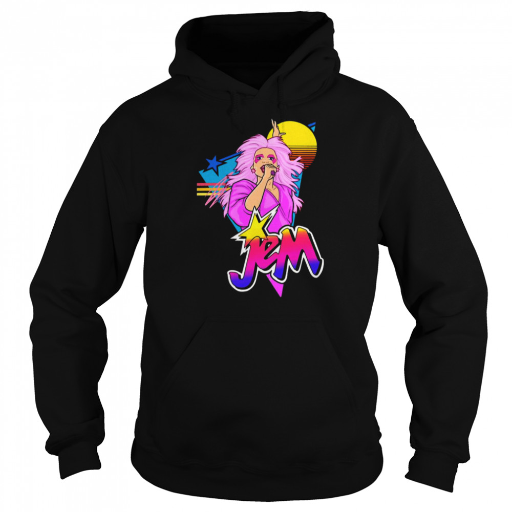 Jem 80s Style Art Jem And The Holograms shirt Unisex Hoodie