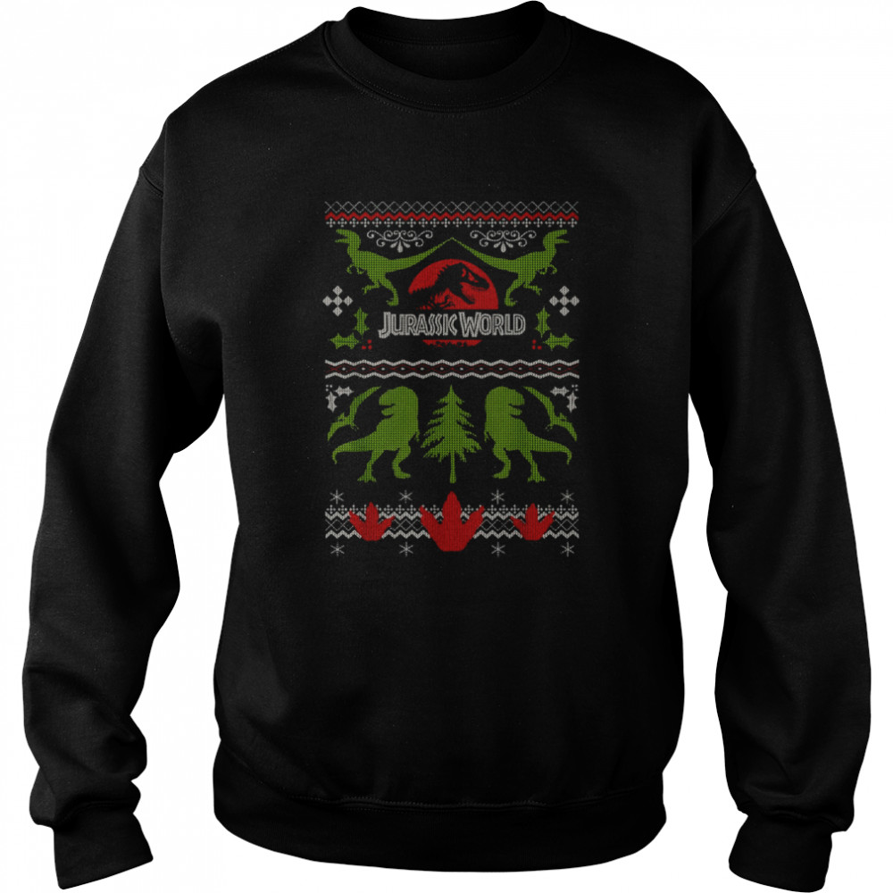 Jurassic World Dinosaur T-Shirt Kingteeshop - Christmas Ugly Xmas