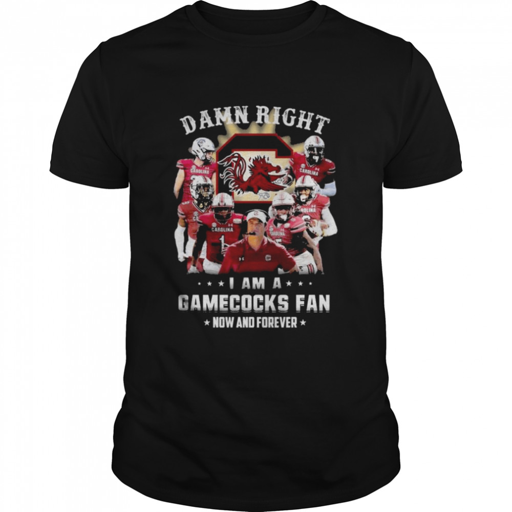 Damn right I am a South Carolina Gamecocks fan now and forever 2022 shirt Classic Men's T-shirt