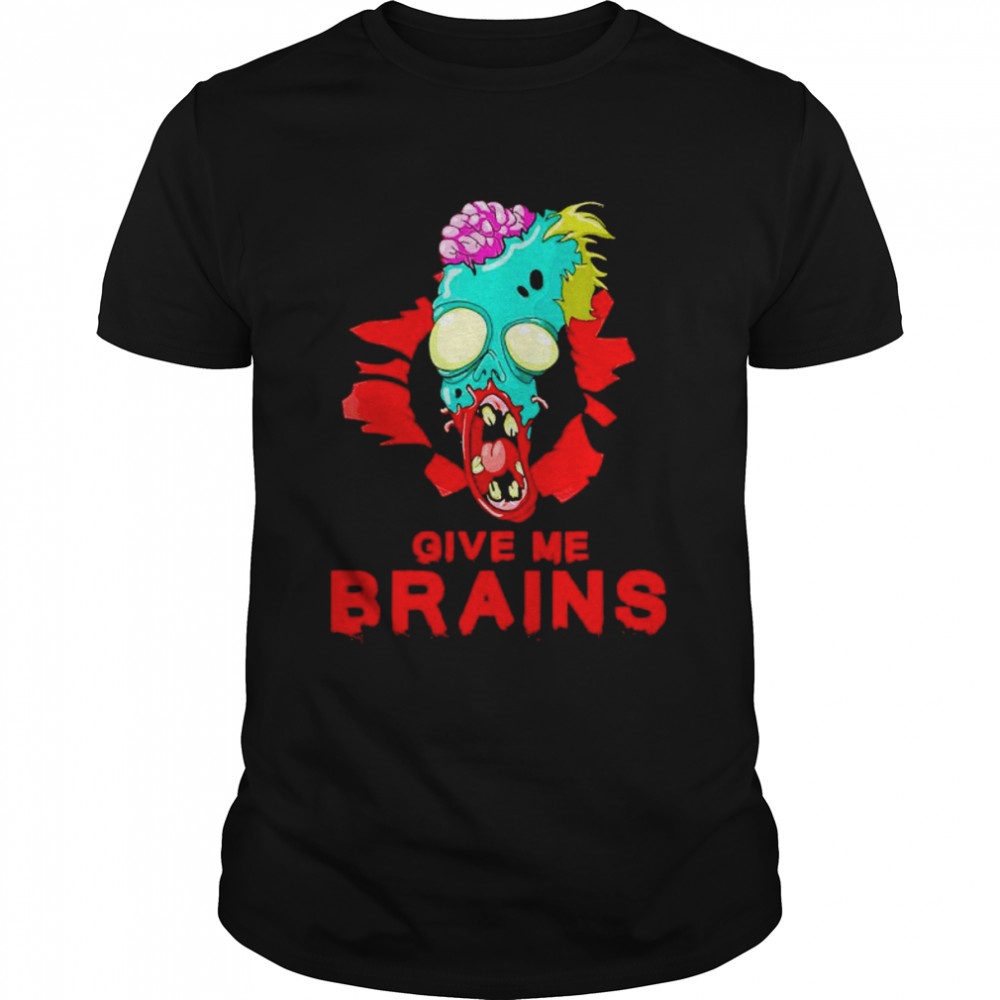 Give Me Brains Zombie Halloween Monster shirt Classic Men's T-shirt
