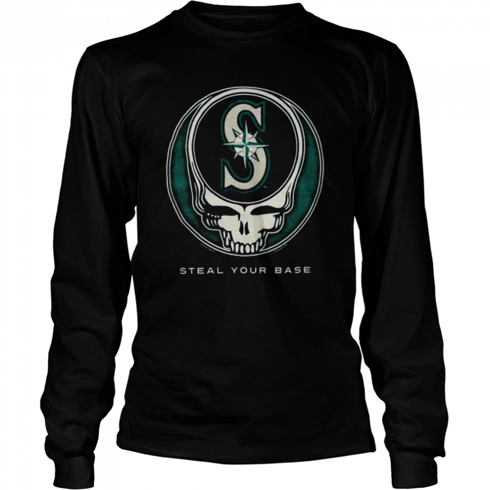 MLB Seattle Mariners GD Steal Your Base Navy Athletic T-Shirt Tee