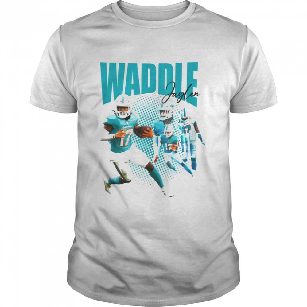 Jaylen Waddle 17 Jersey Sticker Essential T-Shirt for Sale by samirdari7