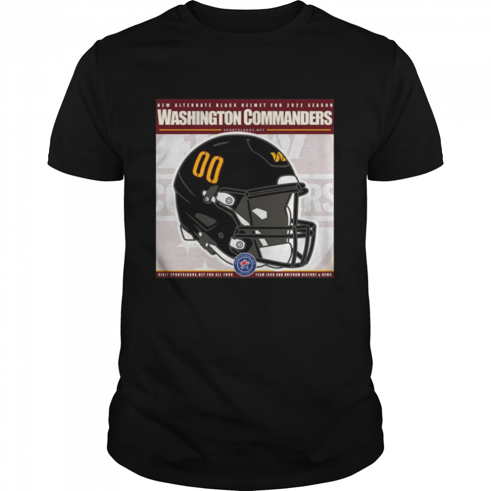 New Alternate black helmet for 2022 Season Washington Commanders shirt Classic Men's T-shirt
