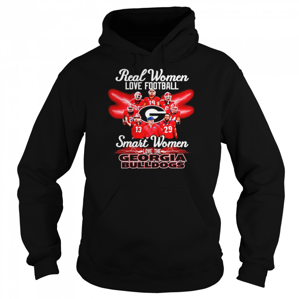 Georgia Football Shirt Real Women Love Football Smart Women Love The  Bulldogs Gift - Personalized Gifts: Family, Sports, Occasions, Trending